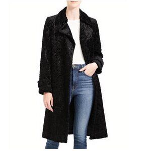 Theory Oaklane Belted Coat-Black Size Large